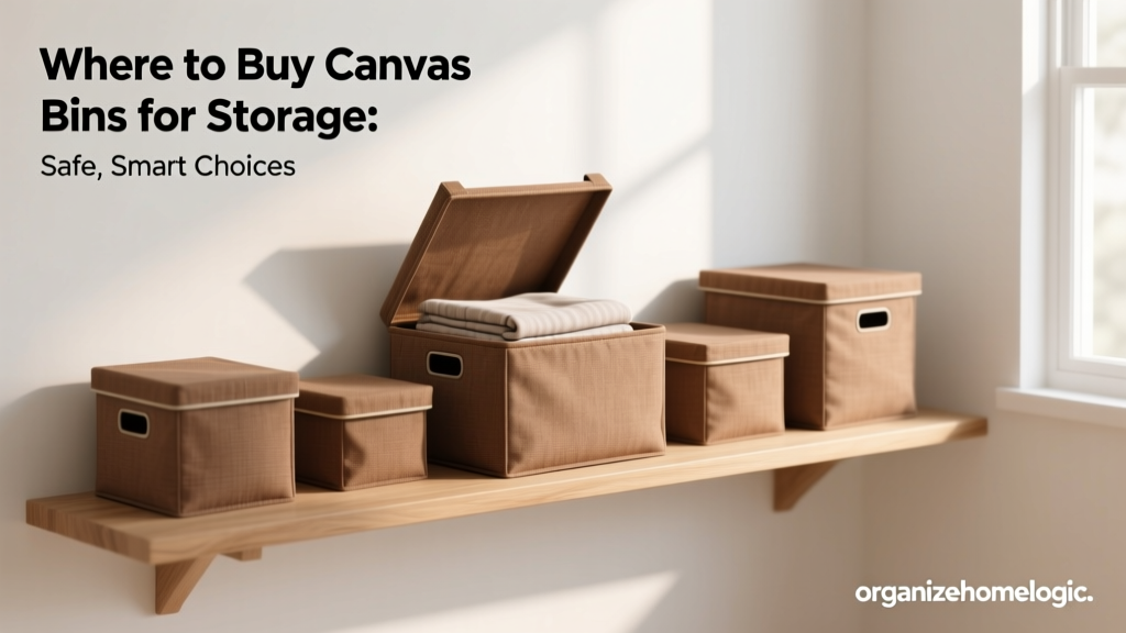 Where to Buy Canvas Bins for Storage: Safe, Smart Choices