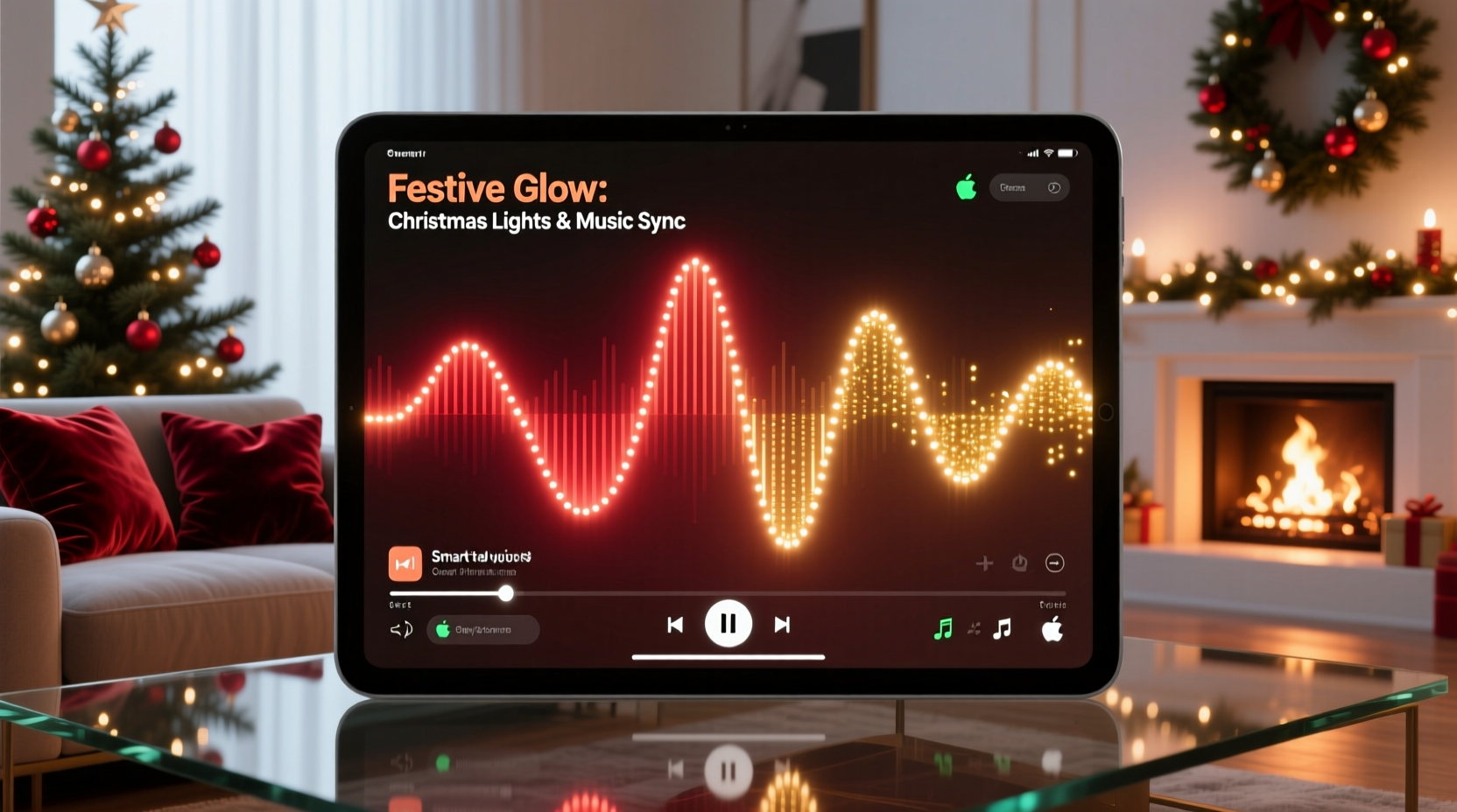 how to make a custom christmas playlist that syncs with smart lights