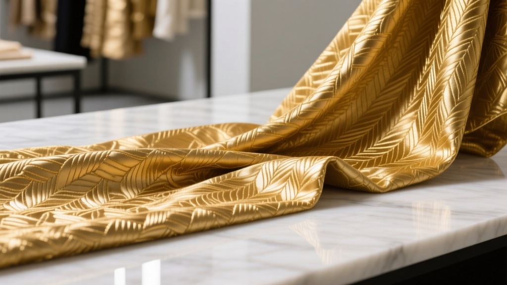 Gold Jacquard Fabric: Guide for Designers & Sourcing Pros