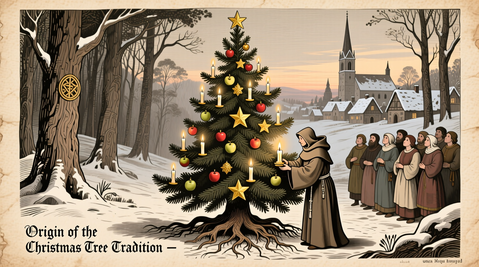 where did tradition of christmas tree come from