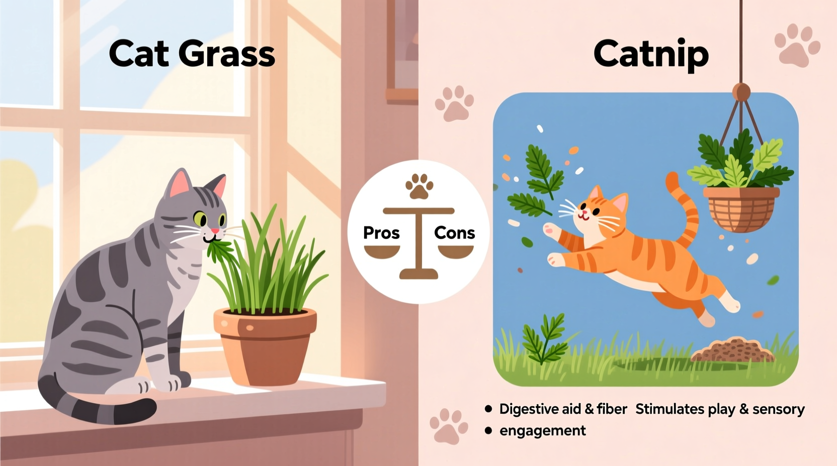 cat grass vs catnip which is better for indoor feline enrichment