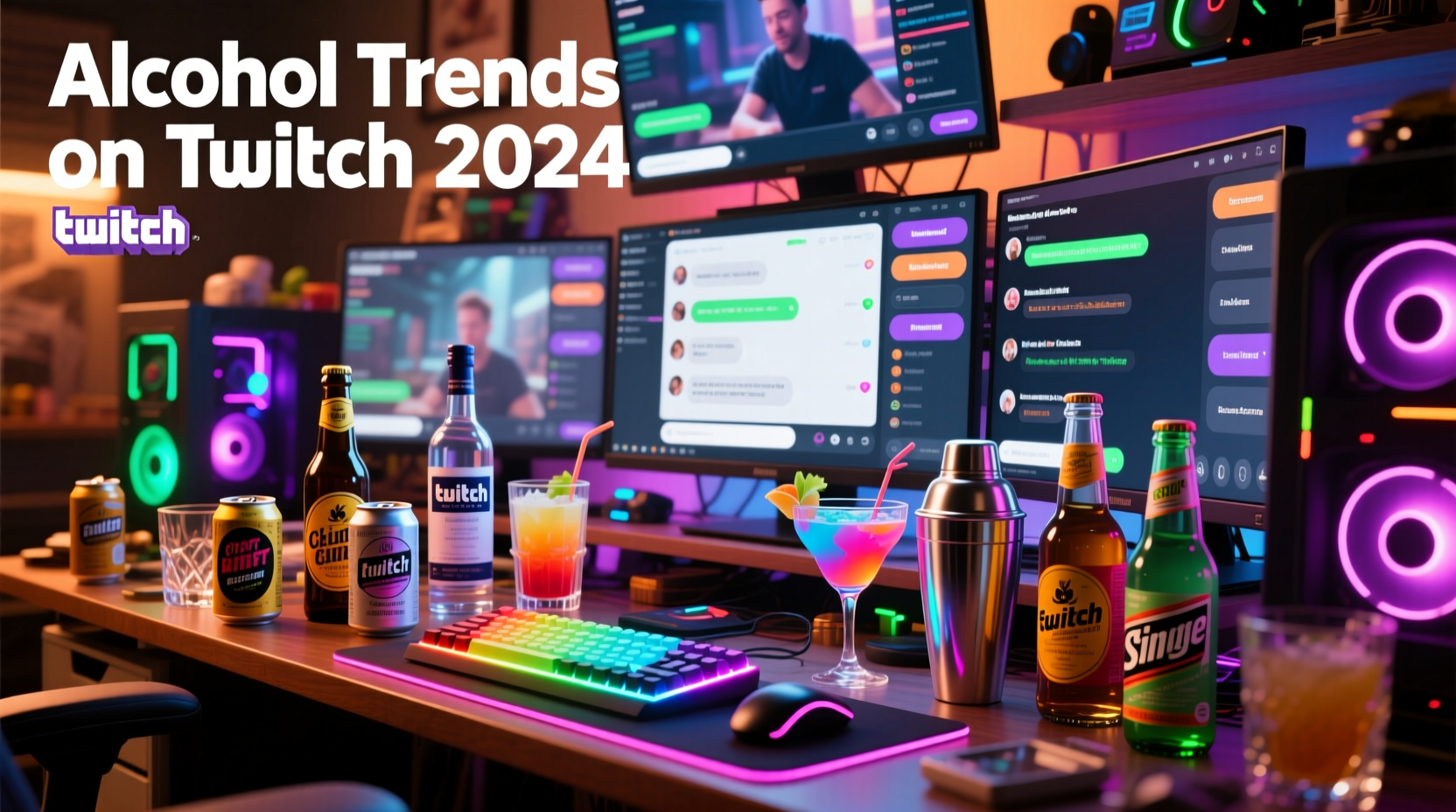 gaming streamer drink trends what alcohols appear most on twitch