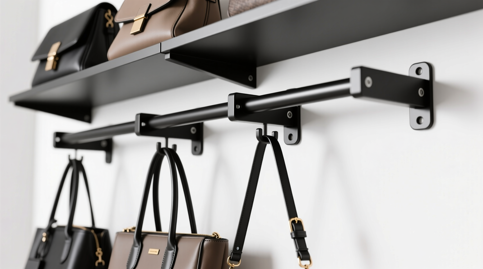 closet organization tips adjustable vs fixed for bag collections