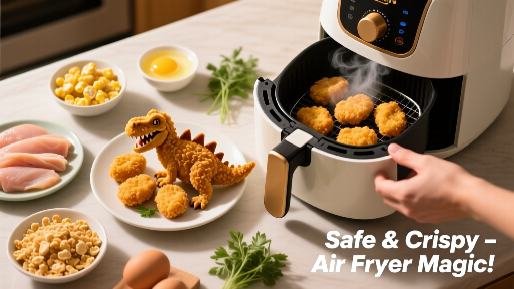 How to Air Fry Yummy Dino Buddies (Safe & Crispy!)