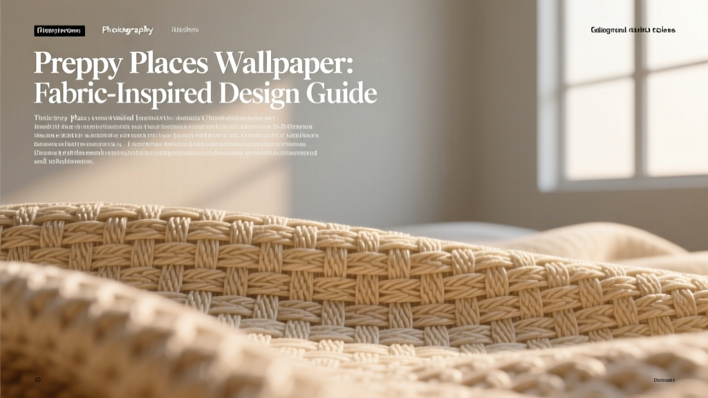 Preppy Places Wallpaper: Fabric-Inspired Design Guide
