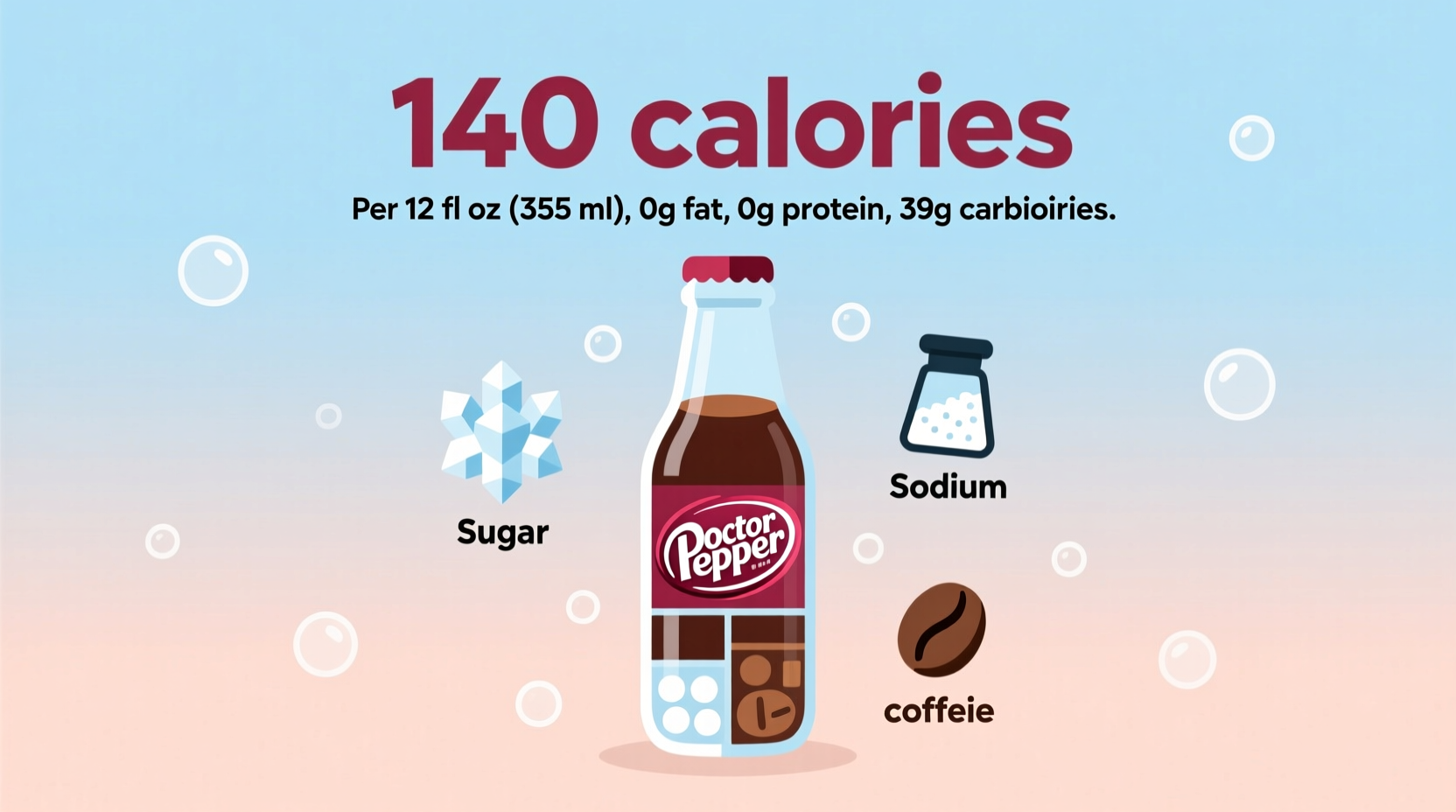 Dr Pepper Calories: 150 in 12oz Serving (Official Facts)