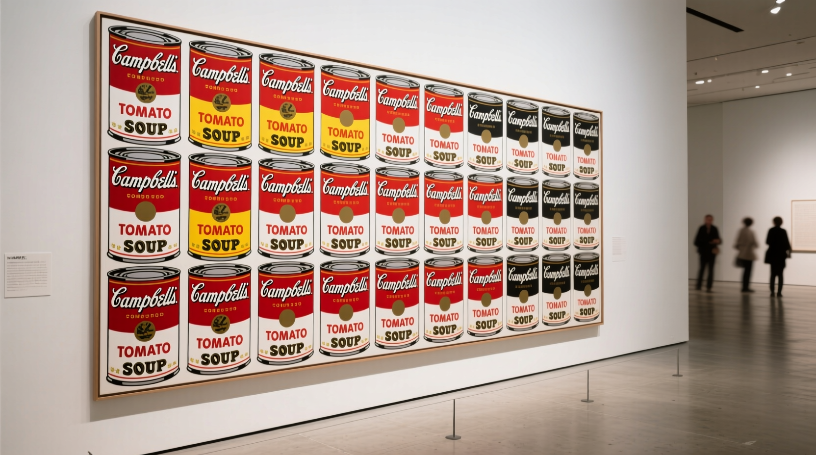 Andy Warhol's iconic Campbell's Tomato Soup painting at MoMA