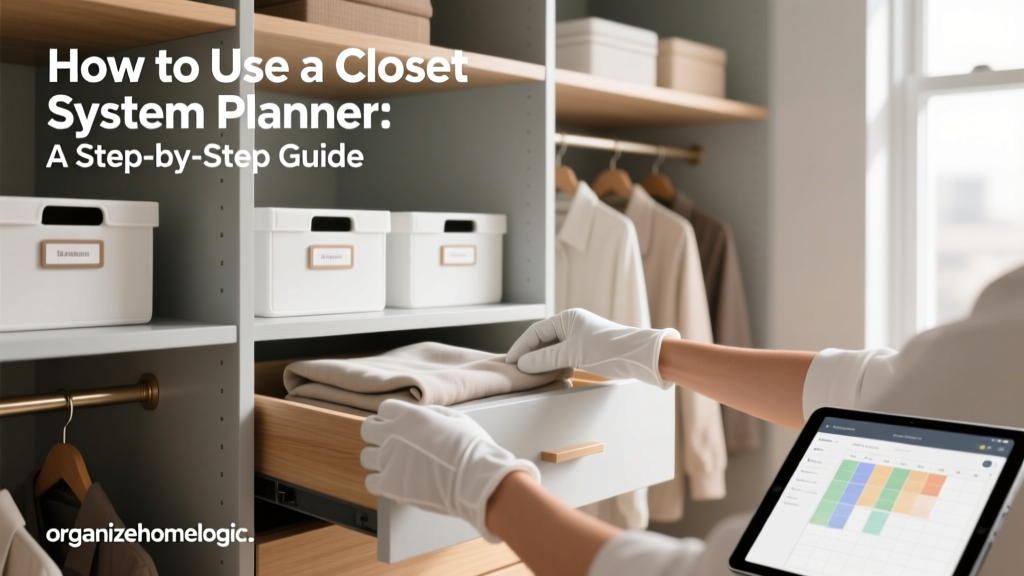 How to Use a Closet System Planner: A Step-by-Step Guide