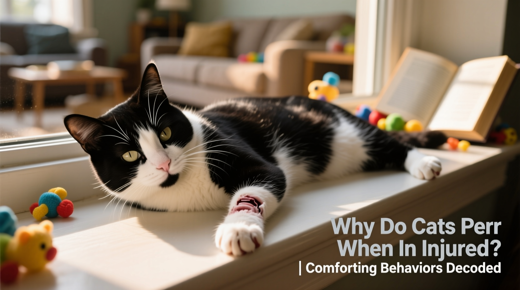why do cats purr when injured comforting behaviors decoded
