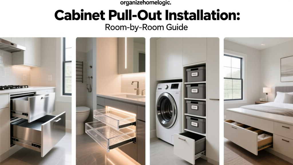Cabinet Pull-Out Installation: Room-by-Room Guide
