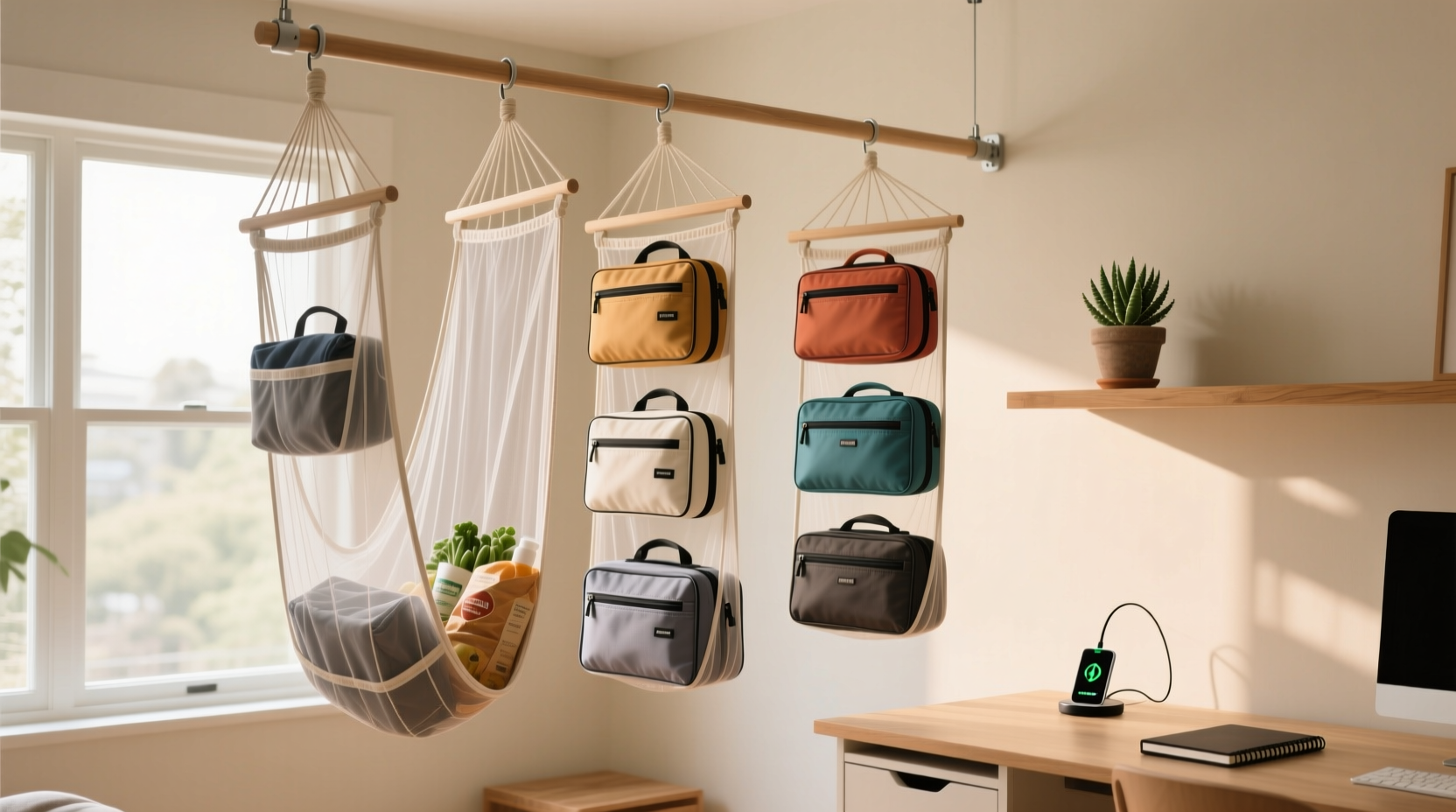 closet organization tips for totes pouches