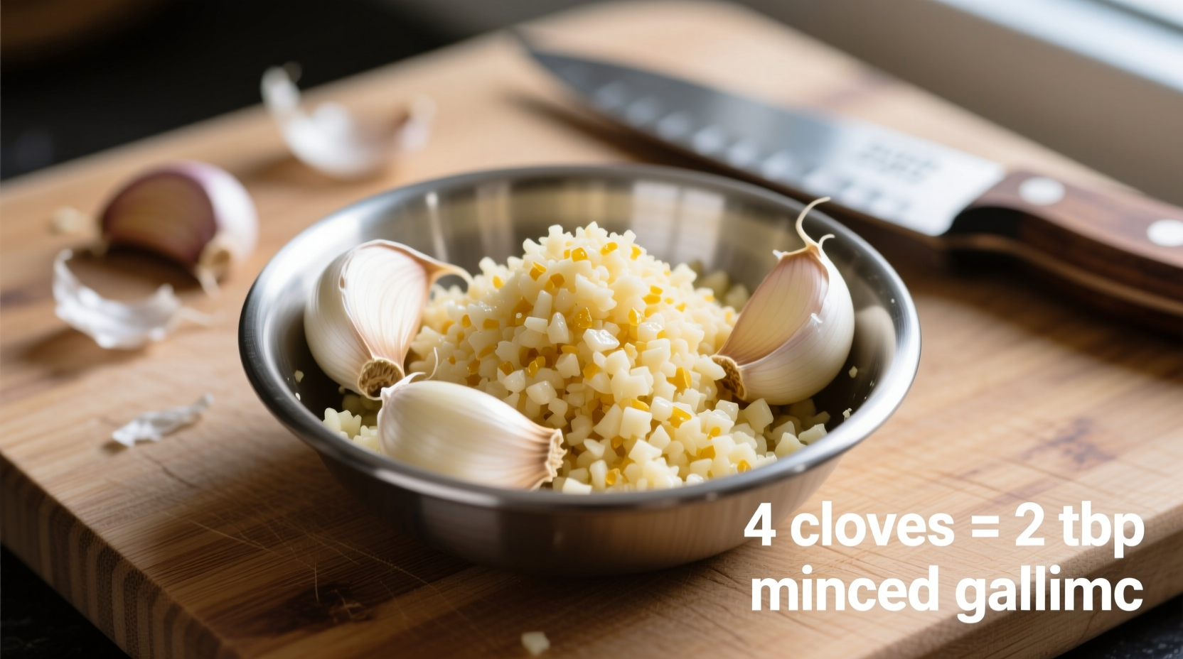 Knoblauch in verschiedenen Schnittformen