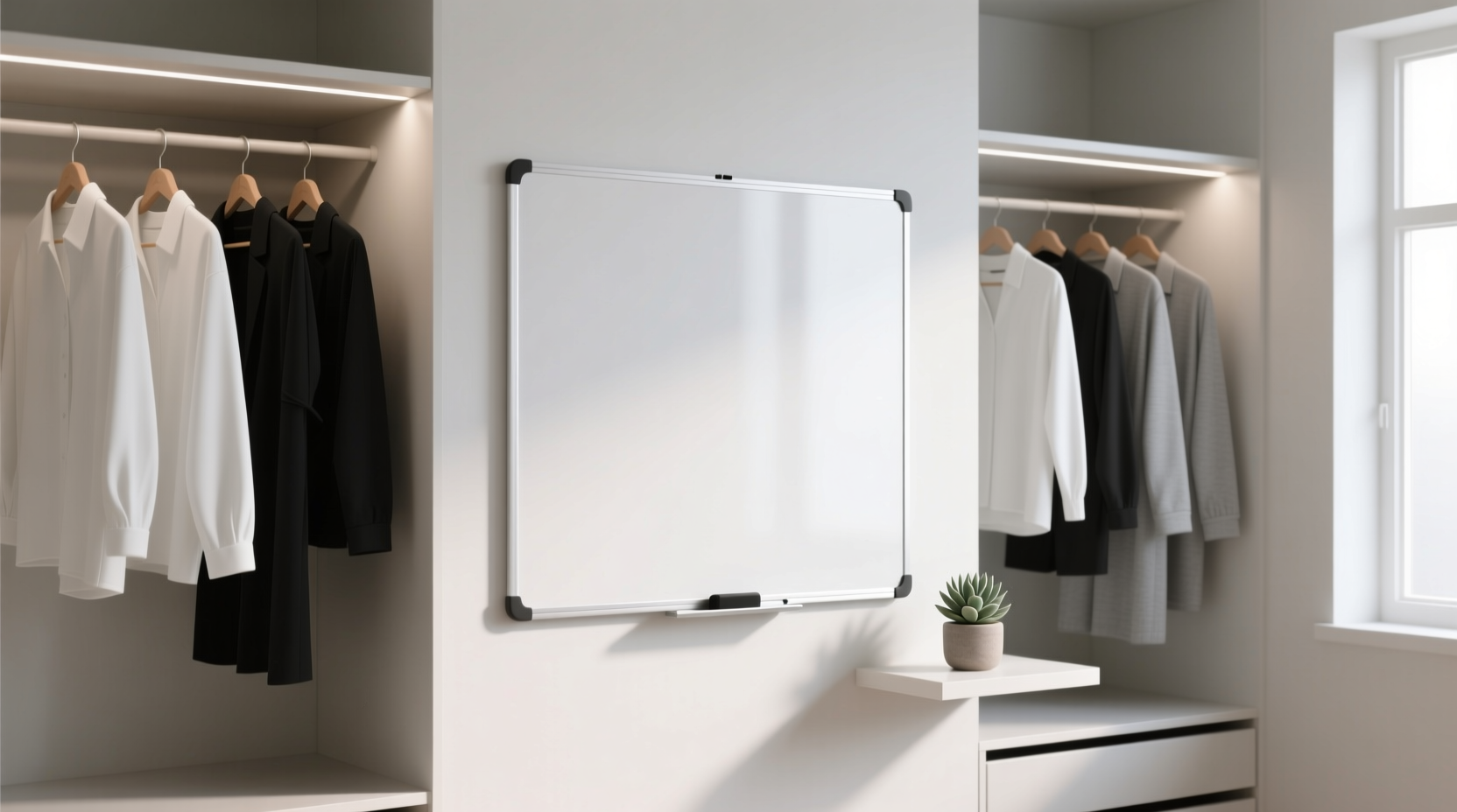 closet whiteboard worth it for minimalist outfit planning