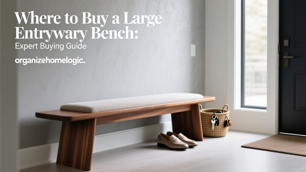 Where to Buy a Large Entryway Bench: Expert Buying Guide