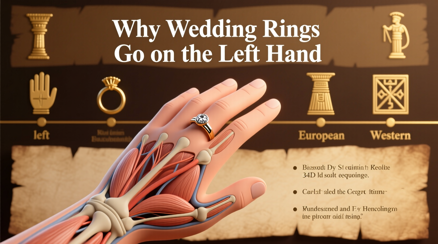 why does a wedding ring go on the left hand