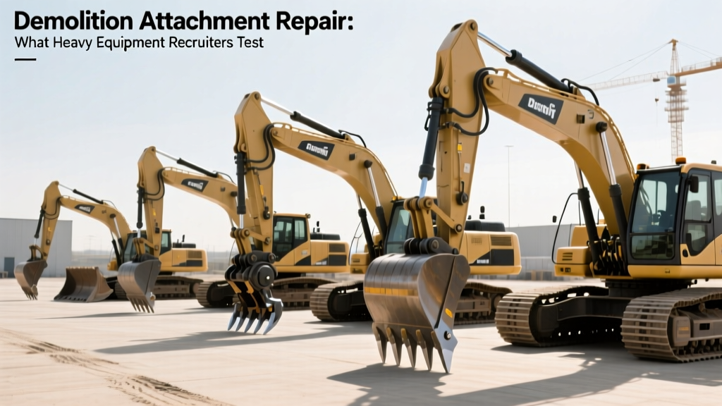 Demolition Attachment Repair: What Heavy Equipment Recruiters Test