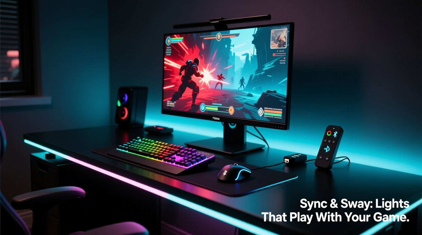 how to choose christmas lights that sync with gaming setup ambient lighting