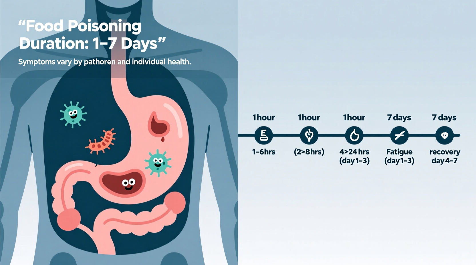 how long does food poisoning last