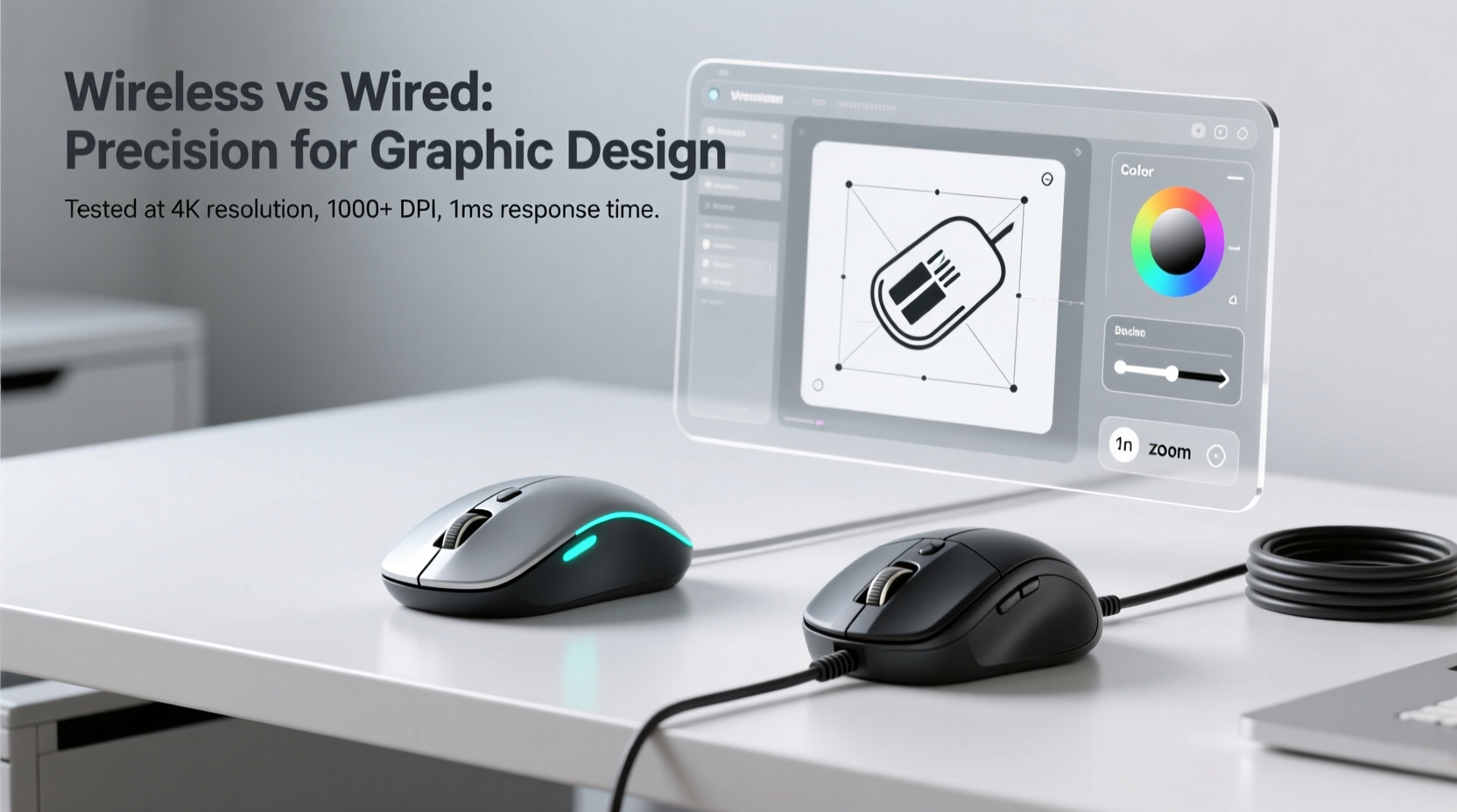 wireless mouse vs wired which gives better precision for graphic design work