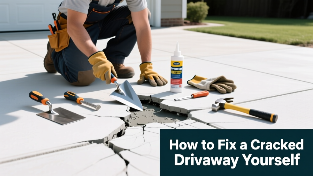 How to Fix a Cracked Driveway Yourself