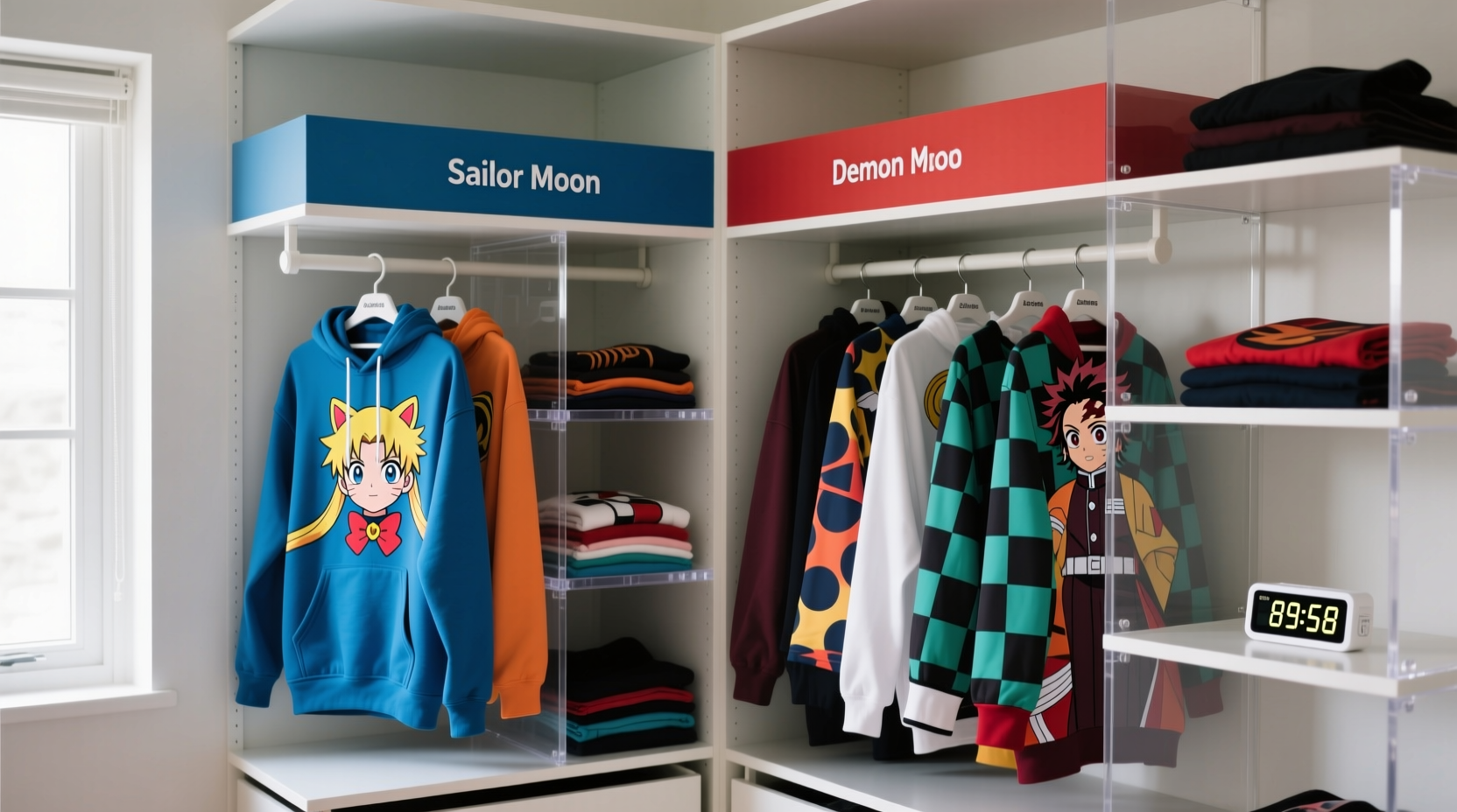 closet organization tips for anime apparel collectors
