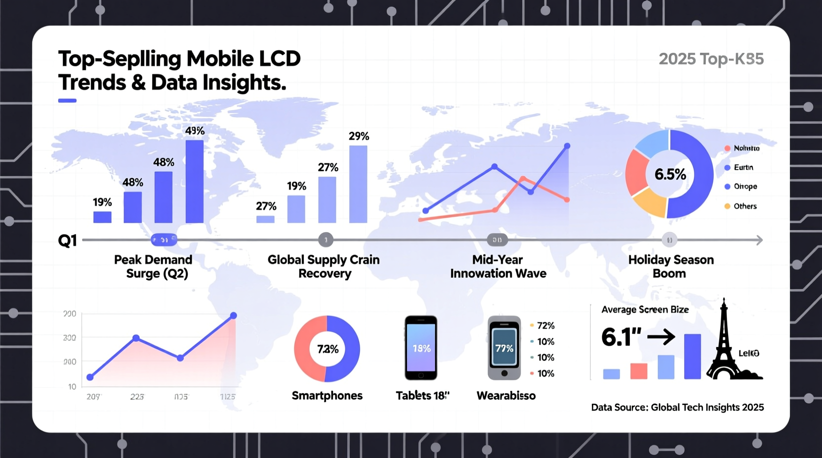 best selling mobile lcd