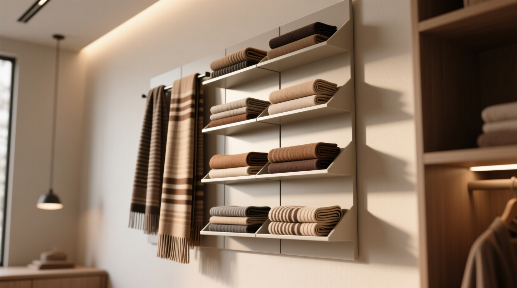 closet organization tips rotating shelf for scarves