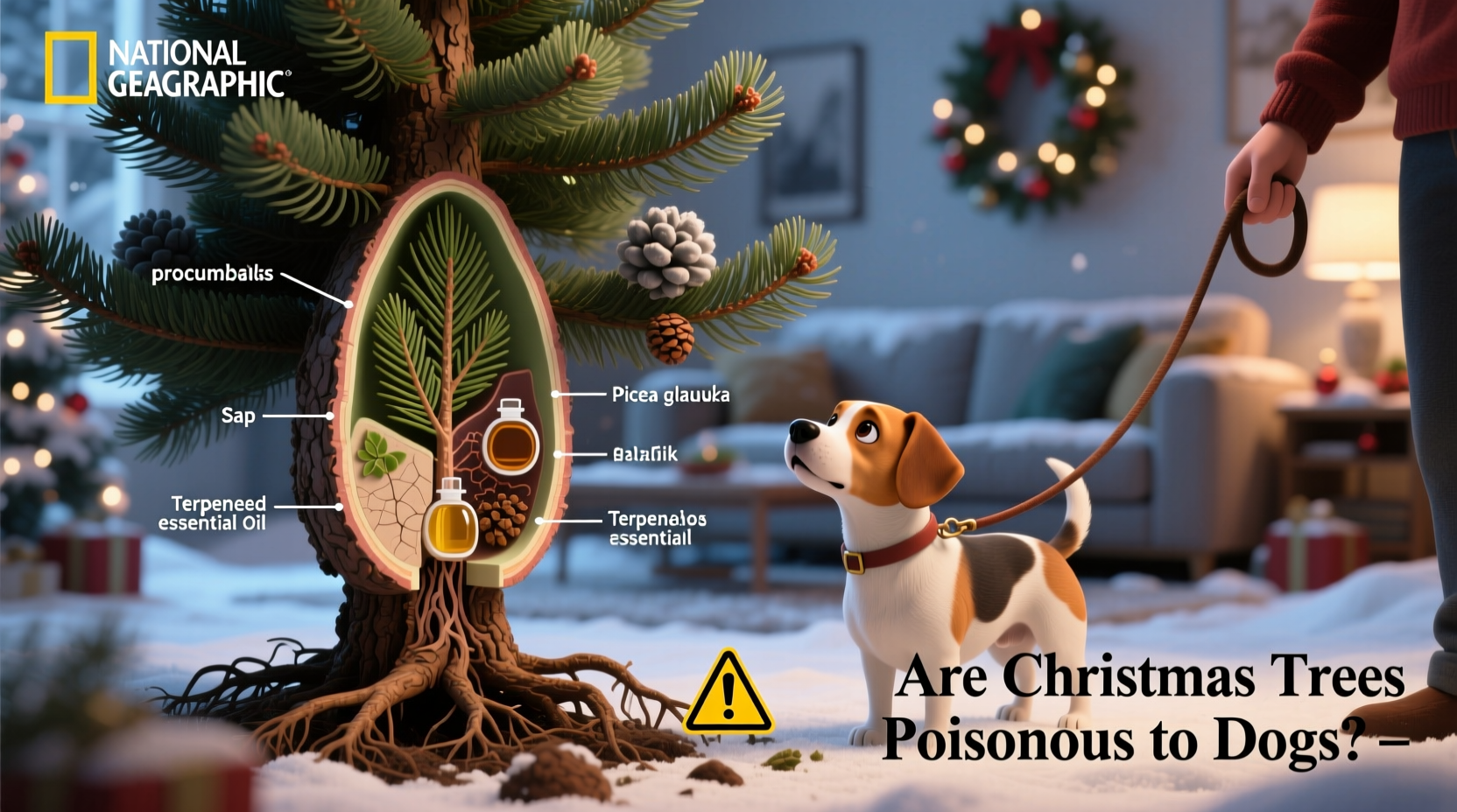 are christmas trees poisonous to dogs