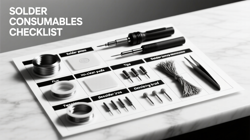 Solder Consumables & Tools Checklist: A Field-Tested Inventory for Reliable MCU Prototyping and Repair