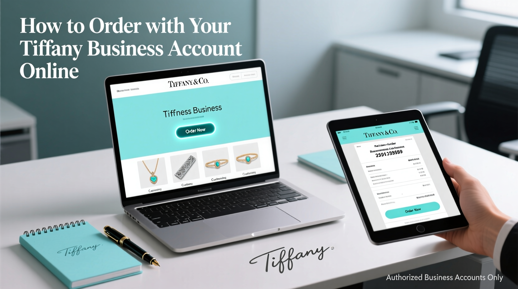 how do i order using my tiffany business account