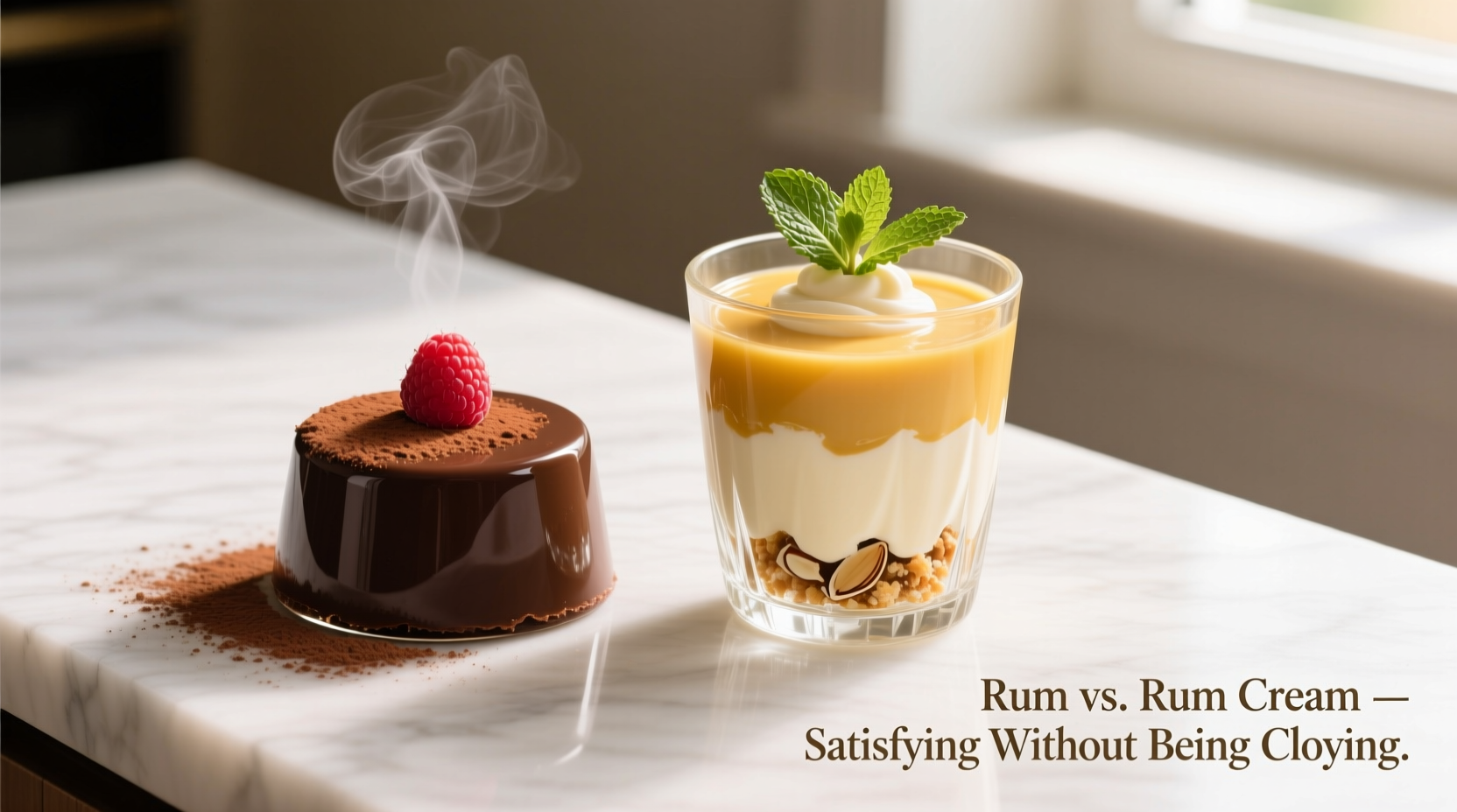 rum vs rum cream which satisfies dessert cravings without being cloying
