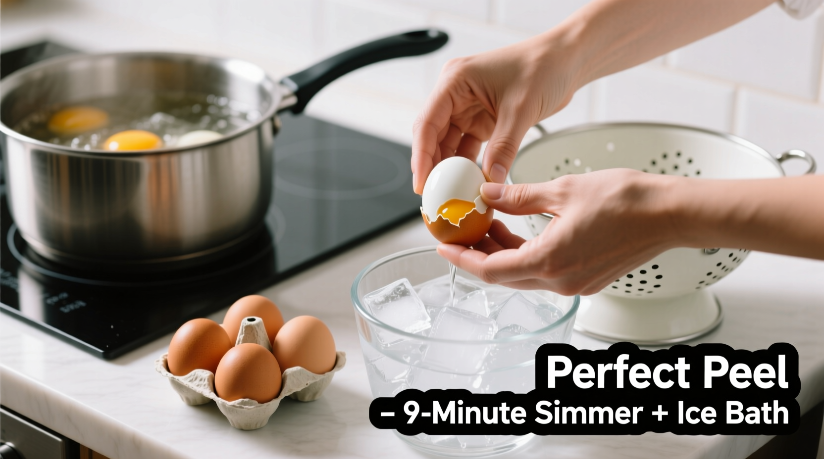 how to perfectly hard boil eggs so the shell peels off easily every single time