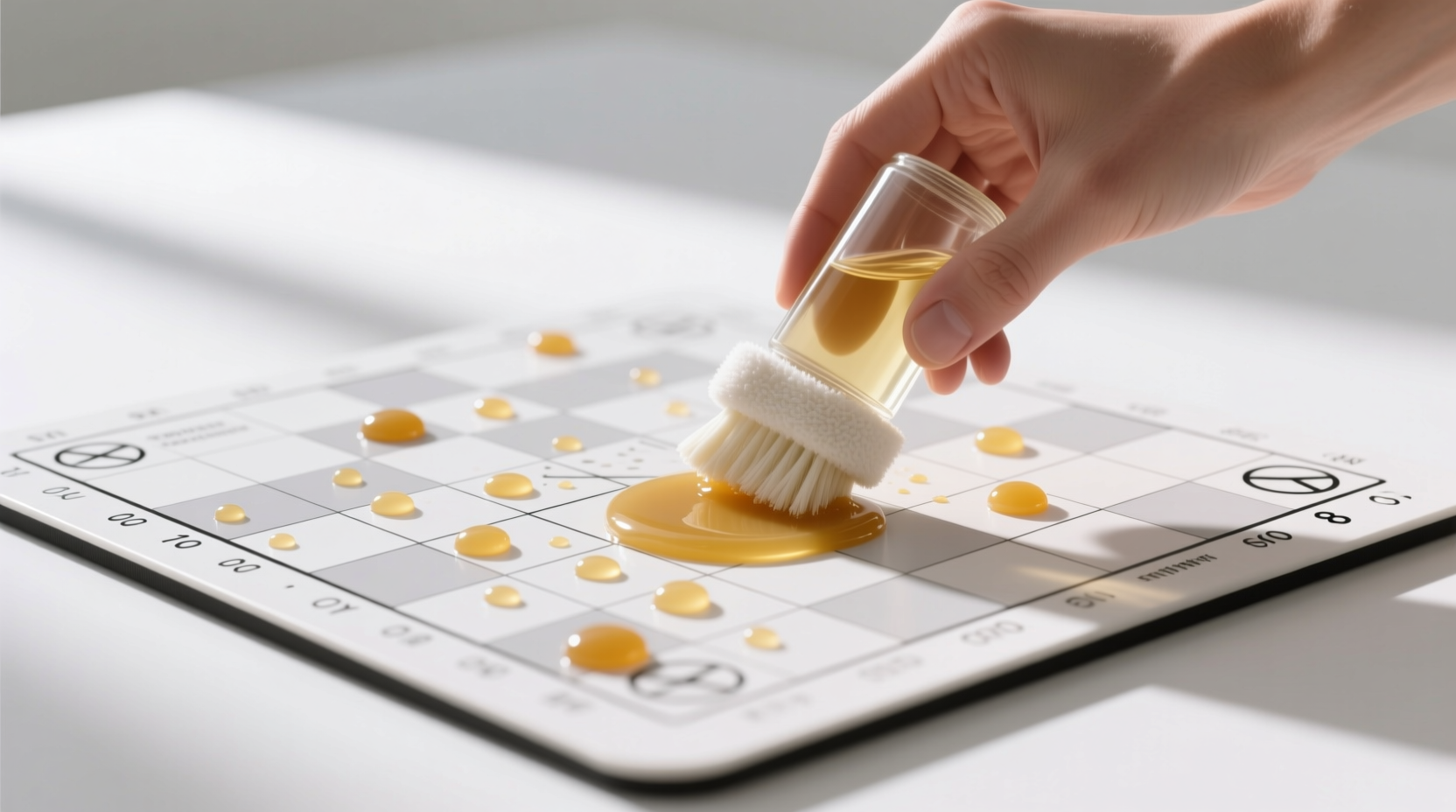 how to remove candle wax from board game mats