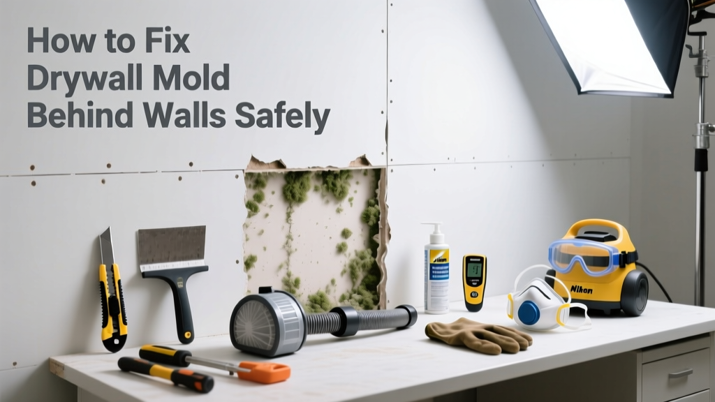 How to Fix Drywall Mold Behind Walls Safely