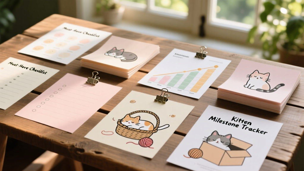 New Kitten Printables: Must-Have Checklists, Milestone Trackers, and More
