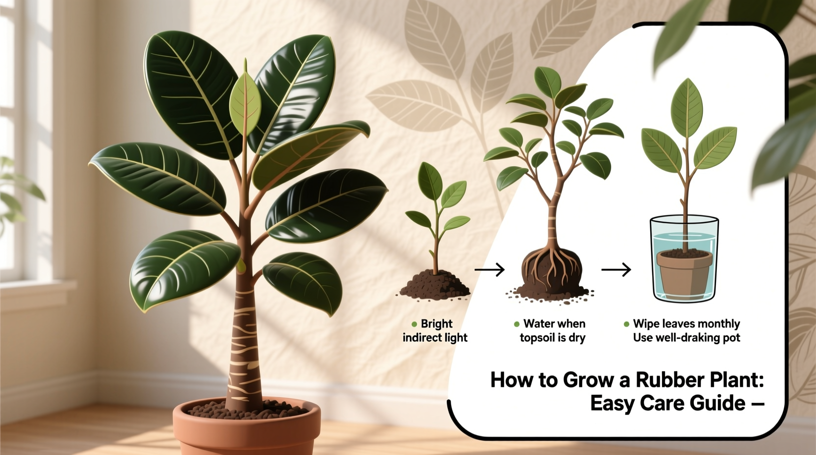 Grow Rubber Plants: 5 Easy Care Tips | TheHomeSprouts