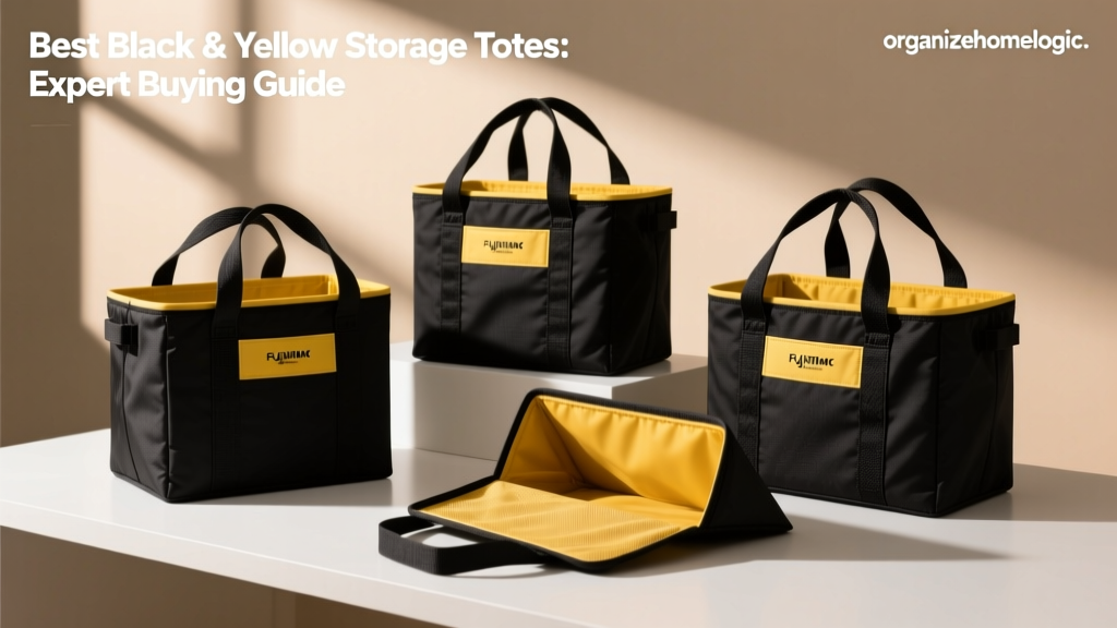Best Black & Yellow Storage Totes: Expert Buying Guide