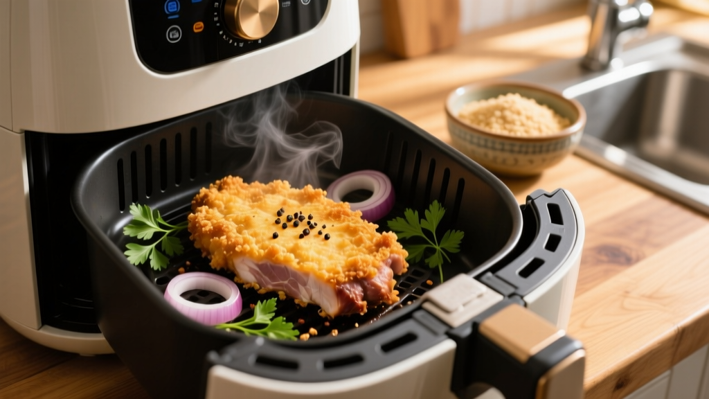Crispy Breaded Pork Chops in Air Fryer Oven