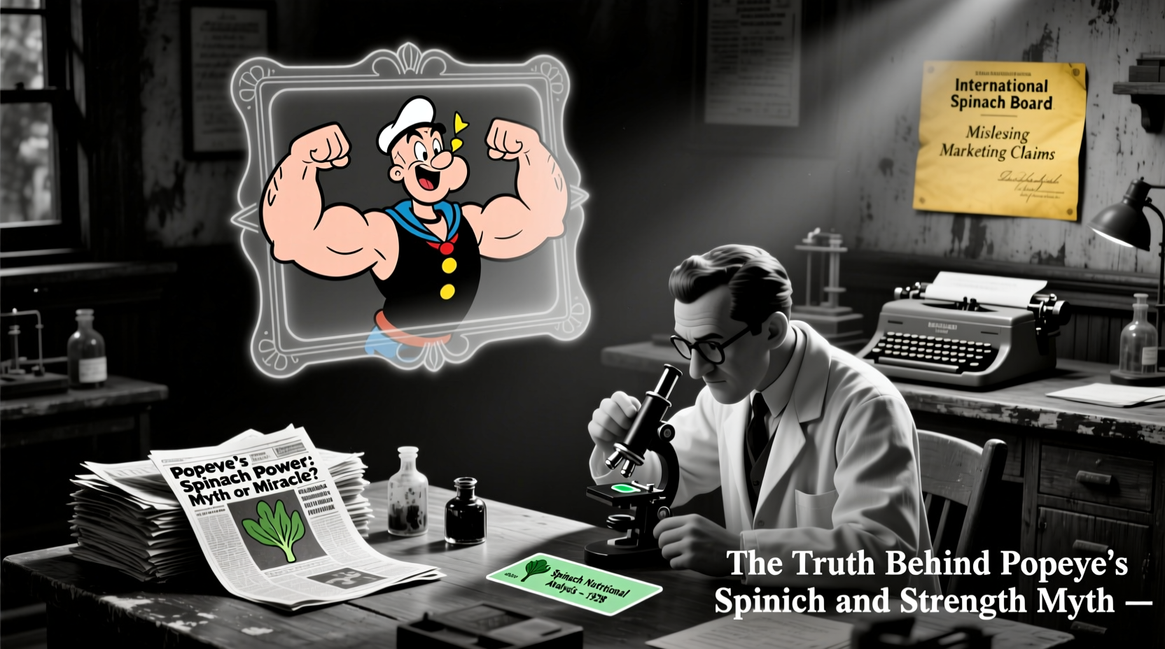 the truth behind popeyes spinach and strength myth