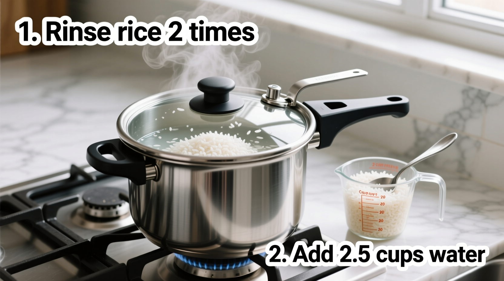 how to prepare rice in pressure cooker