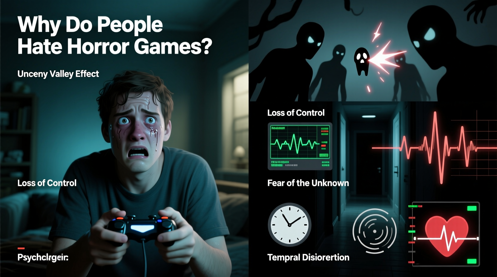 why do some people hate horror games psychological triggers explained