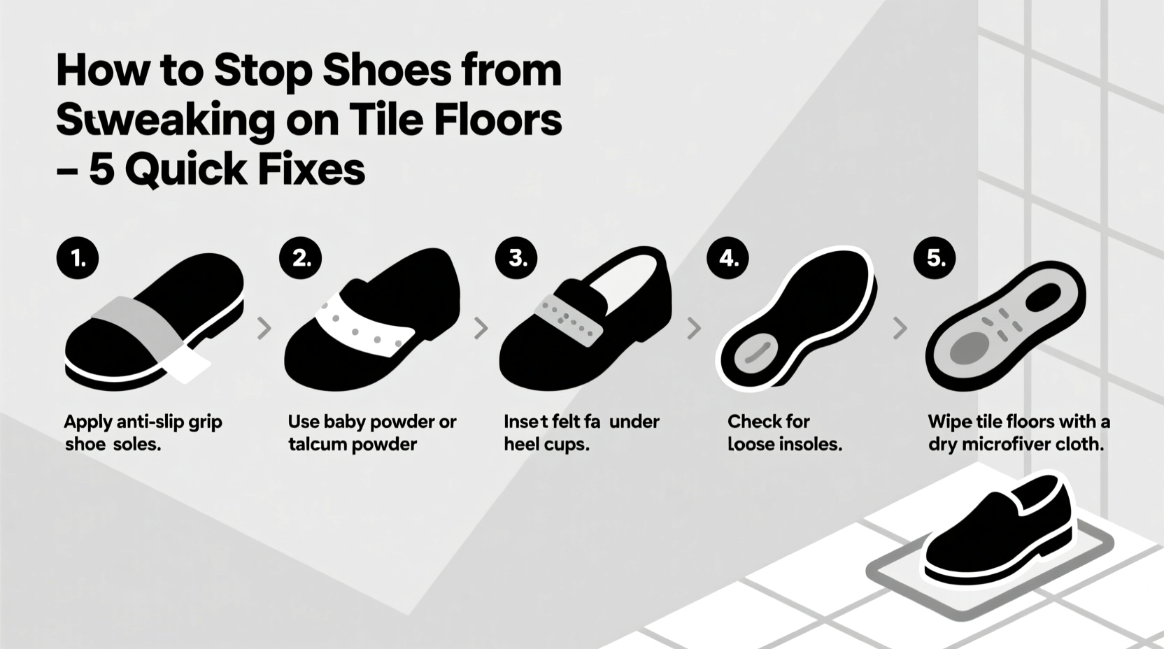 how to stop shoes from squeaking on tile floors a practical quick fix guide