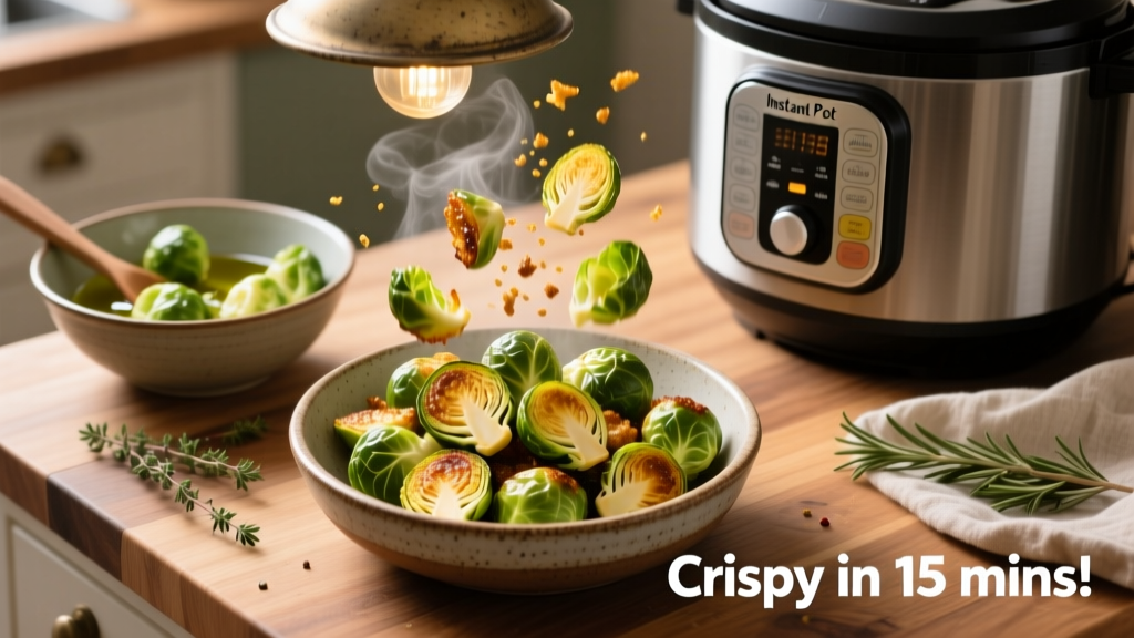 Instant Pot Air Fryer Brussels Sprouts (Crispy & Easy)