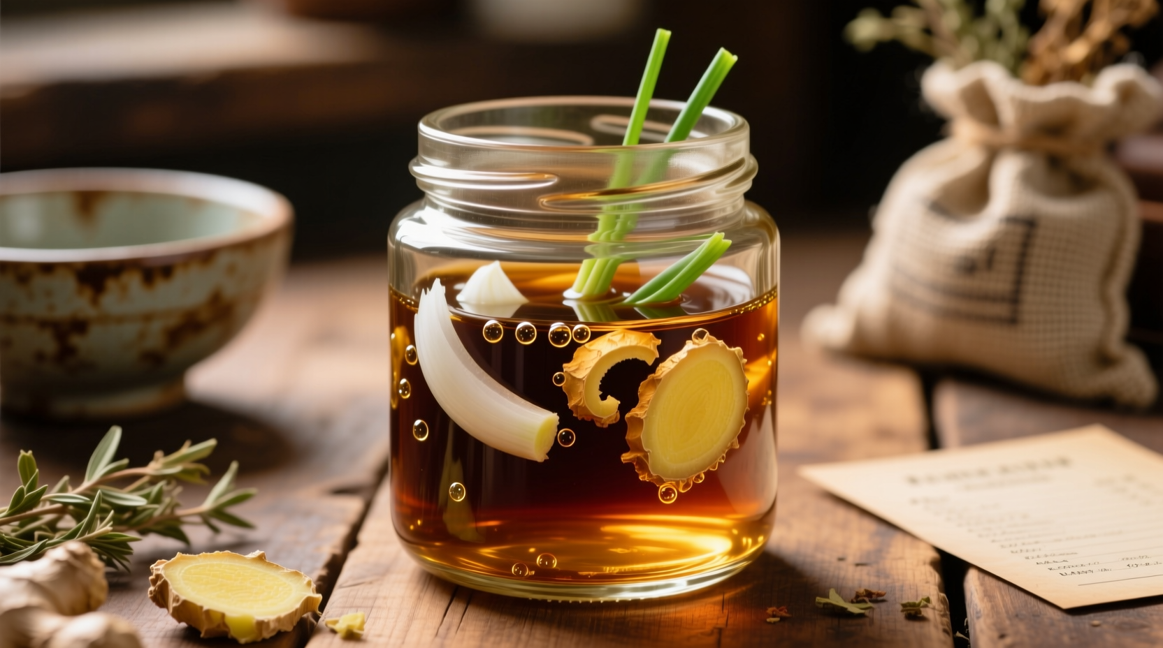 infuse soy sauce with allium and ginger scraps