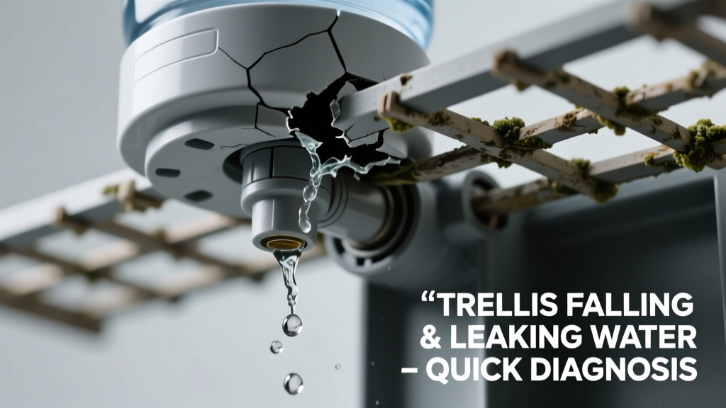 Trellis Falling and Leaking Water: Quick Diagnosis