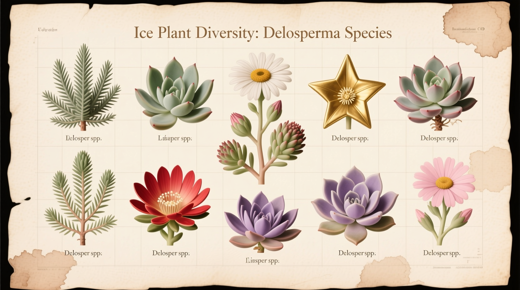 types of ice plants