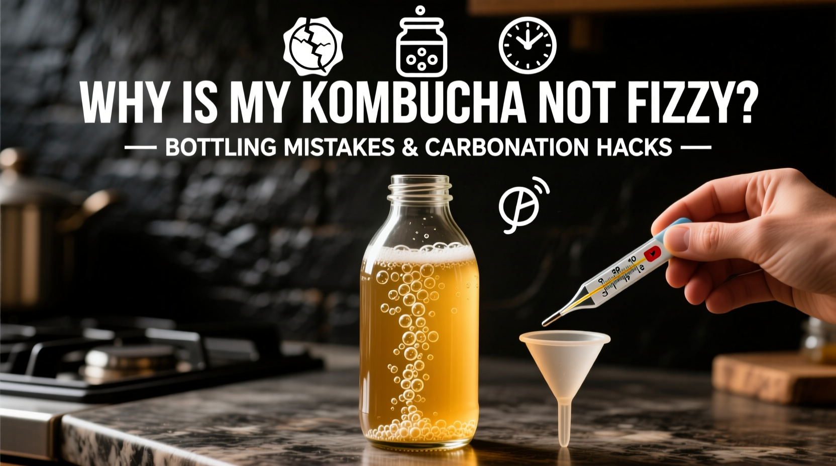 why is my kombucha not fizzy bottling mistakes and carbonation hacks