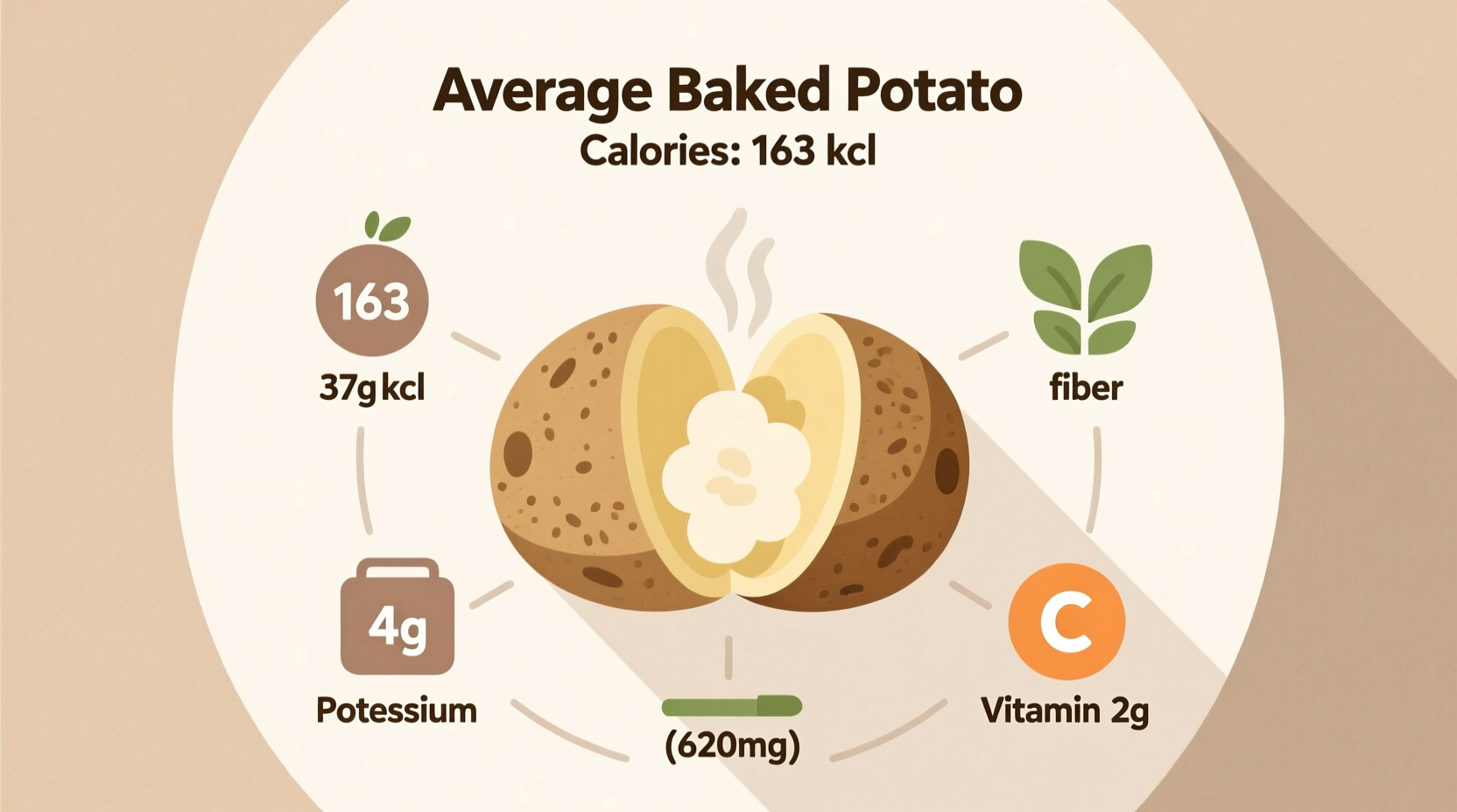 Baked Potato Calories: Exact Count by Size (USDA Data)