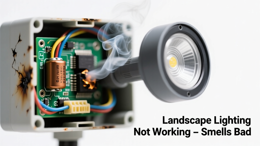 Landscape Lighting Not Working & Smells Bad: Quick Diagnosis