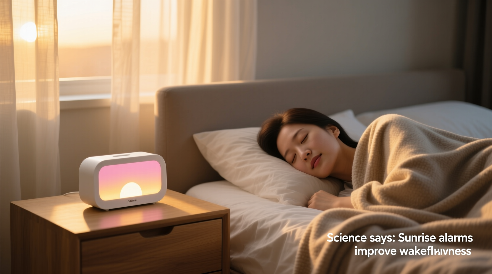 is a sunrise alarm clock really better for waking up gently science says